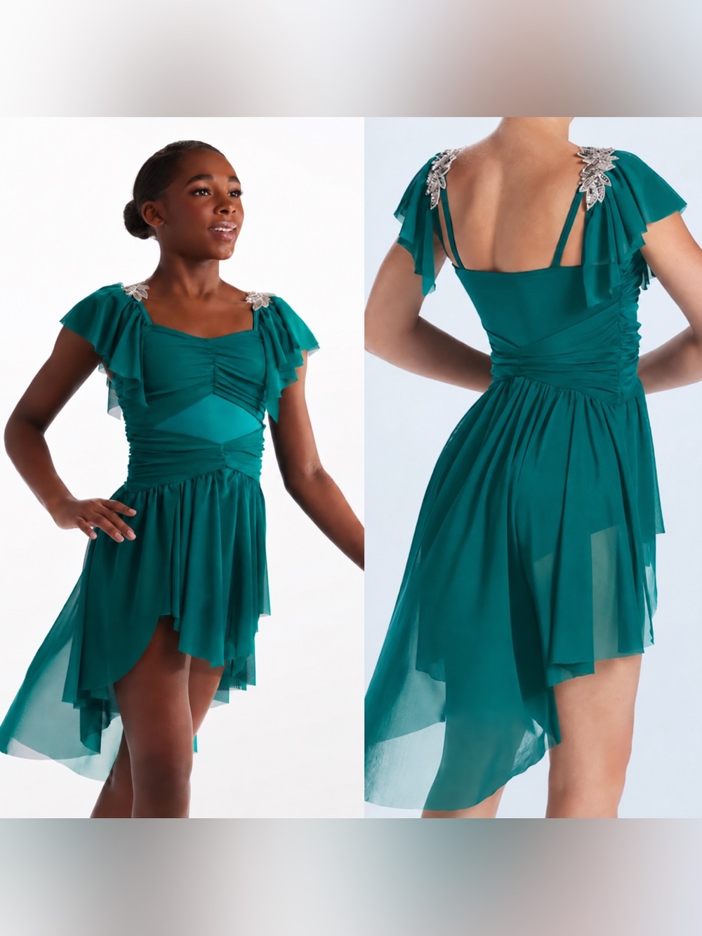 WEISSMAN Dance Costume teal blue lyrical Cold
16224 SA-Small adult